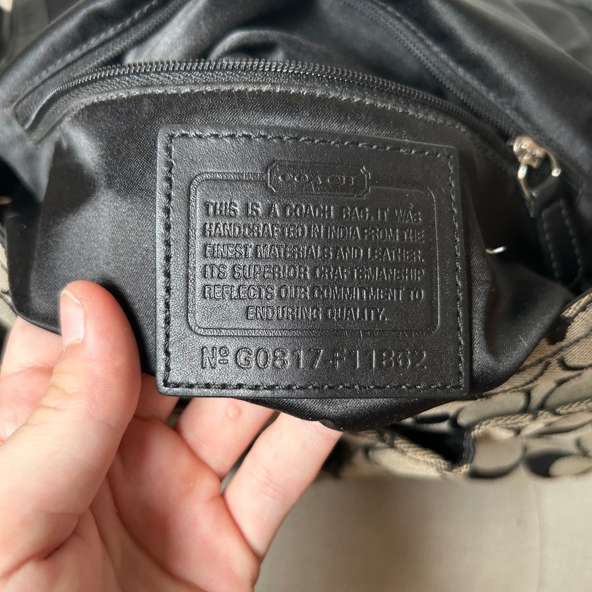 Coach Black Monogram Soho Shoulder Bag G0817-11862