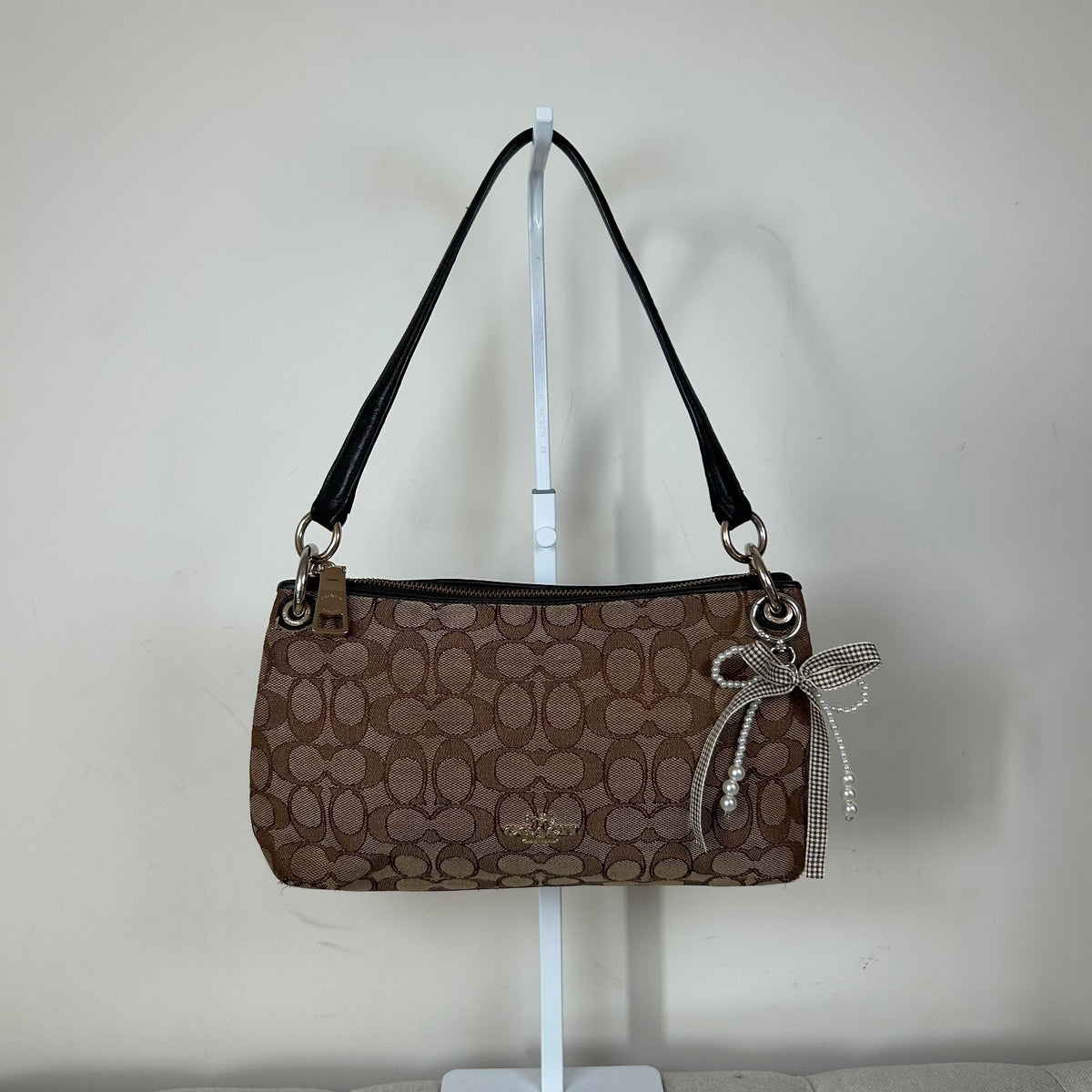 Coach Brown Monogram Shoulder Bag