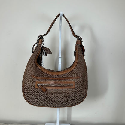 Coach Brown Signature Monogram Ergo Shoulder Bag K2K-6343