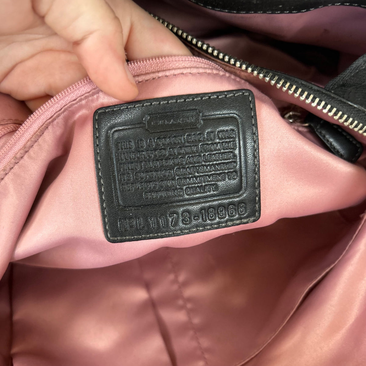 Coach Black Monogram Penelope Shoulder Bag L1173-18966