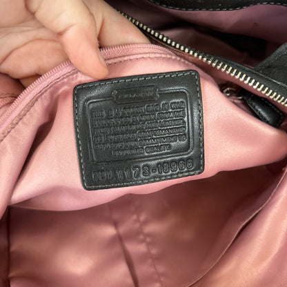 Coach Black Monogram Penelope Shoulder Bag L1173-18966