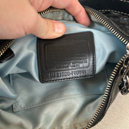 Coach Black Patent Leather Mini Shoulder Bag E1026-F15141
