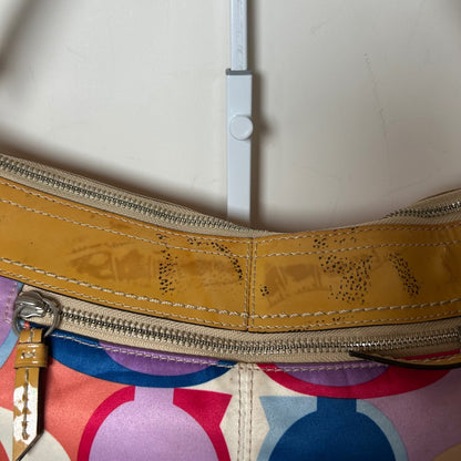 Coach Multicolour Sateen Hobo Half Moon Shoulder Bag A1073-F13796