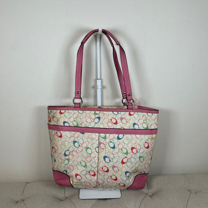 Coach Colourful Leather Tote Shoulder Bag with Charms M1978-F16874