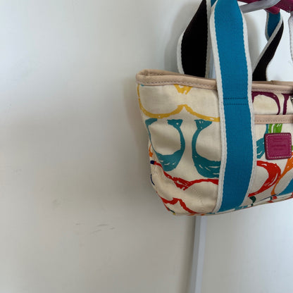 Coach Mini Scribble Multicolor Shoulder Bag Handbag C04U-7064
