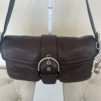 Coach Soho Brown Leather 2 Compartment Shoulder Bag H05S-3653