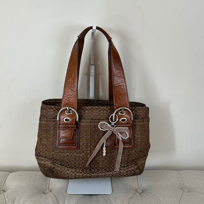 Coach Brown Monogram Soho Tote Shoulder Bag C0867-F12310