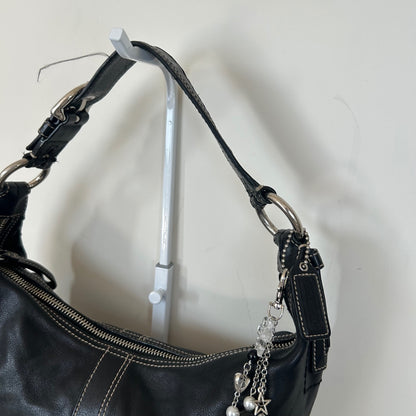Coach Black Leather Hobo Shoulder Bag G06D-10031