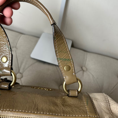 Coach Ashley Beige Signature Monogram Handbag Shoulder Bag A1394-F20027
