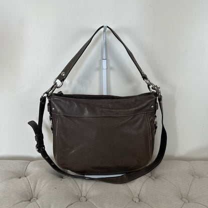 Coach Zoe Brown Leather Hobo Slouchy Convertible Shoulder Bag G1020-F14707