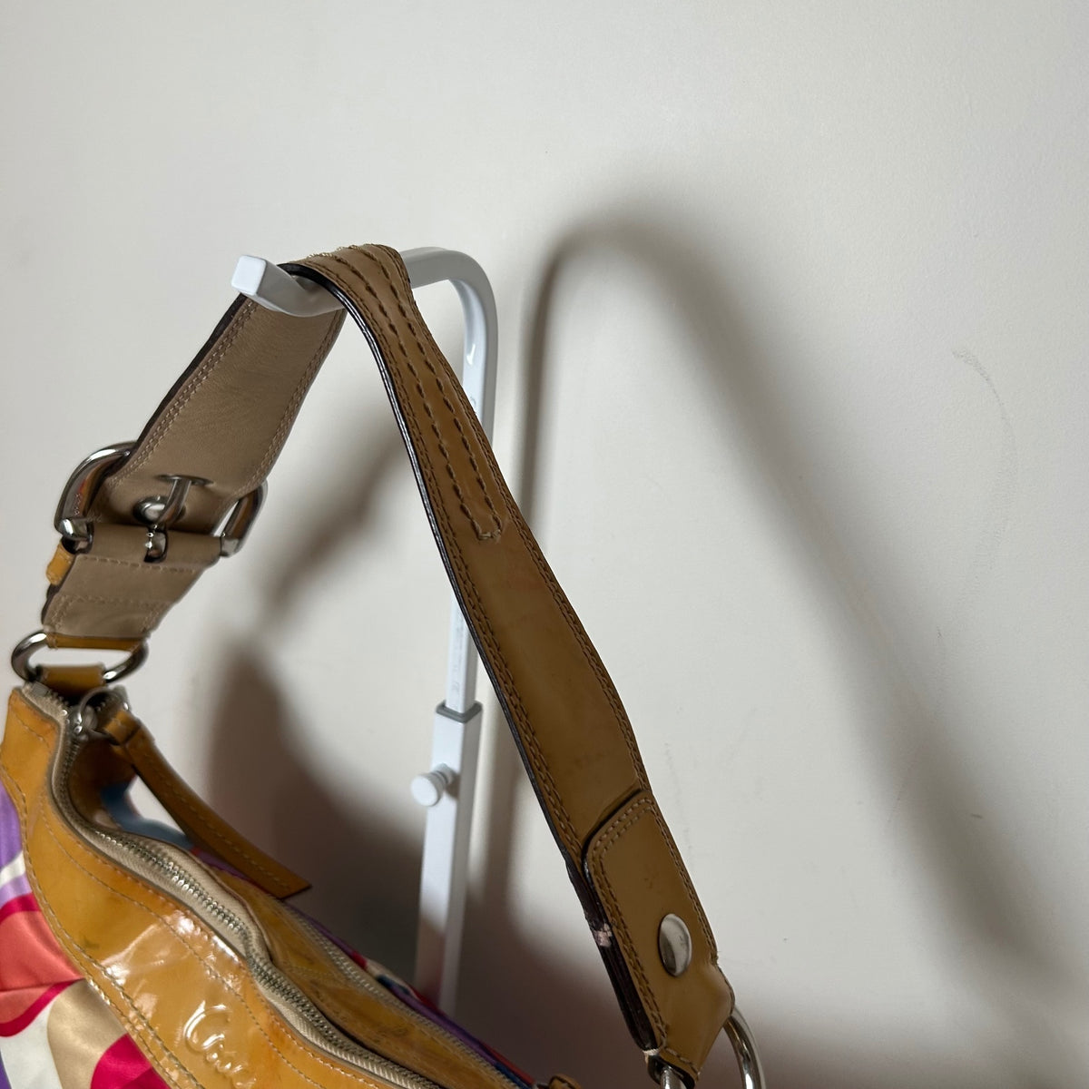 Coach Multicolour Sateen Hobo Half Moon Shoulder Bag A1073-F13796