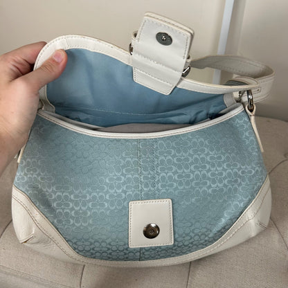 Rare Coach Baby Blue Soho Large Shoulder Bag M0726-F10926