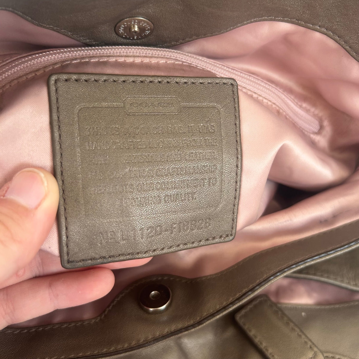 Coach Brown Monogram Lexi 3 Compartment Shoulder Bag L1120-F18828