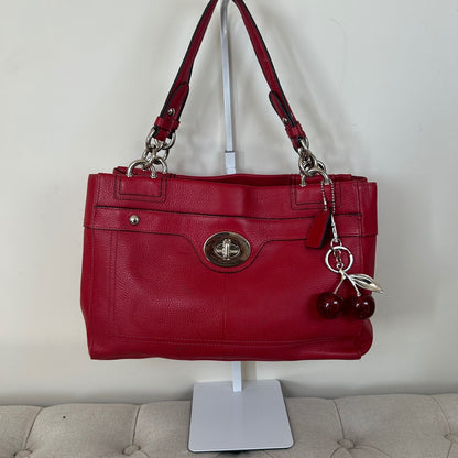 Coach Red Pebbled Leather Penelope Shoulder Bag H1169-F16531
