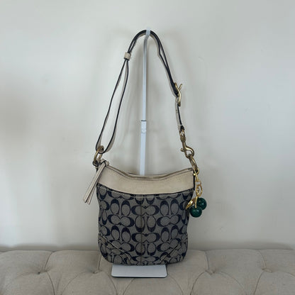 Coach Denim Monogram Convertible Crossbody Shoulder Bag G065-10402