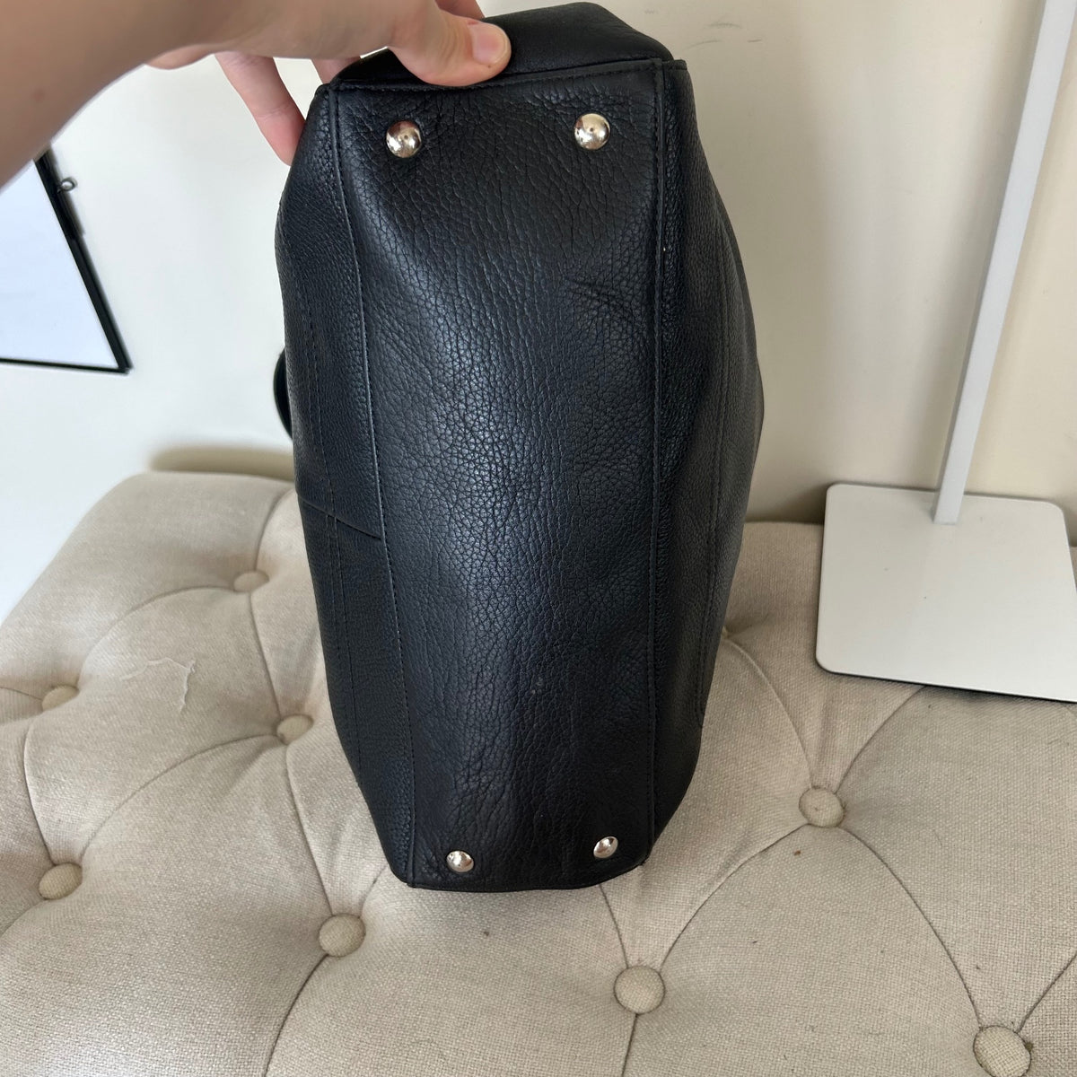 Coach Penelope Black Pebbled Leather Shoulder Bag F1172-F16531