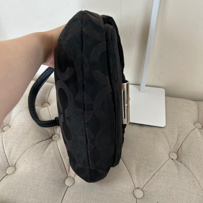 Coach Black Monogram Mini Shoulder Bag M1076-16953