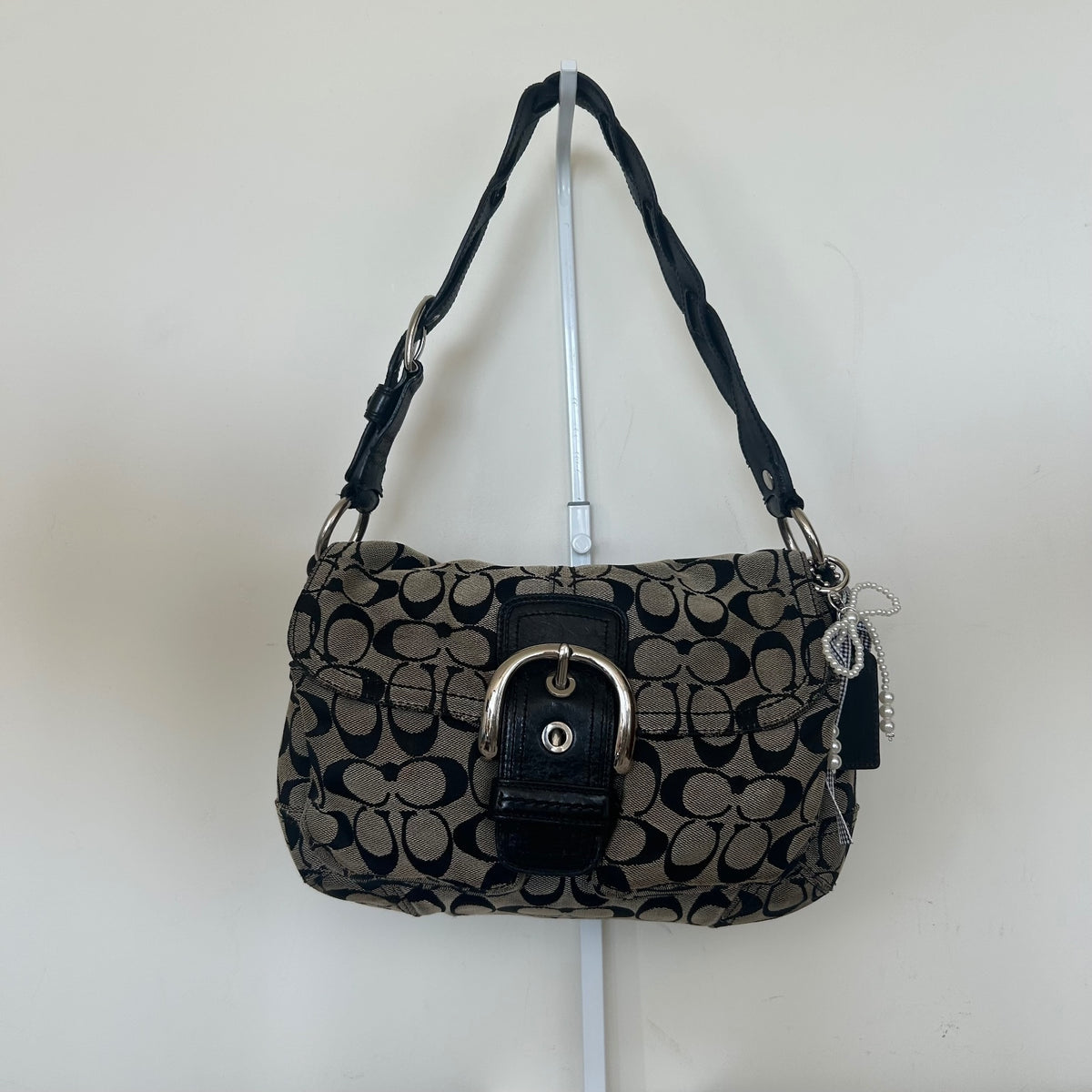 Coach Black Monogram Soho Shoulder Bag F0869-F11862