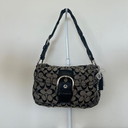 Coach Black Monogram Soho Shoulder Bag F0869-F11862