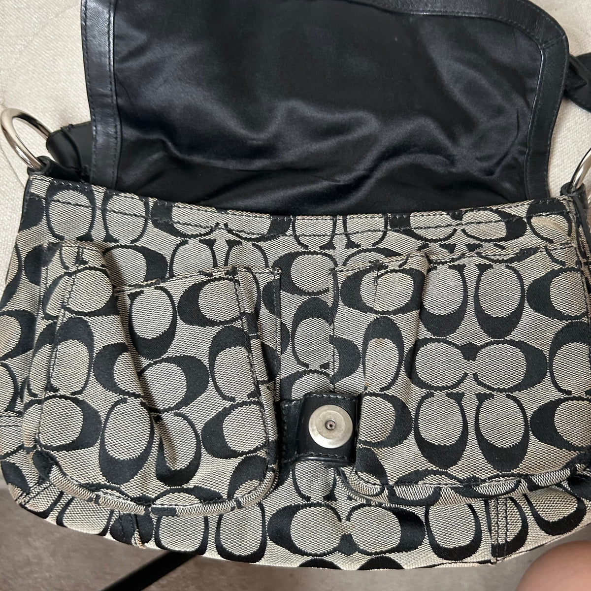 Coach Black Monogram Soho Shoulder Bag G0817-11862