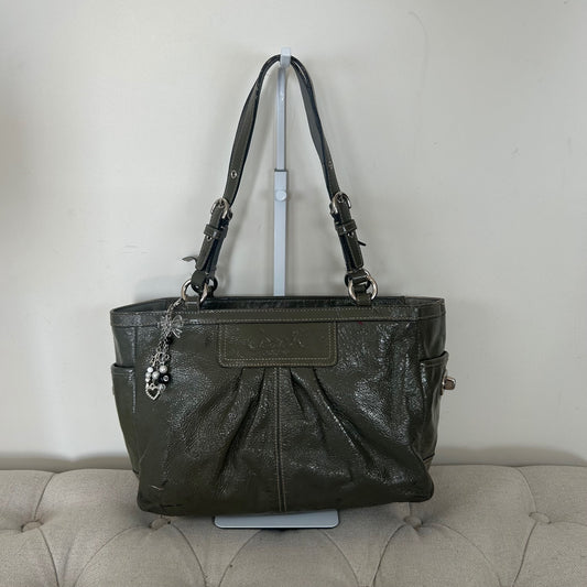 Coach Green Patent East/West Shoulder Bag C0973-F13761