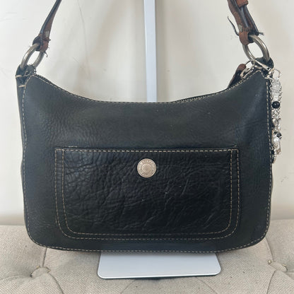 Coach Black Pebbled Leather Medium Mini Shoulder Bag C0782-F16890