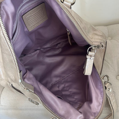 Coach Silver Glitter Poppy Shoulder Bag H1281-F20441