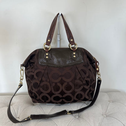 Coach Brown Monogram Ashley Shoulder Bag H0968-14335