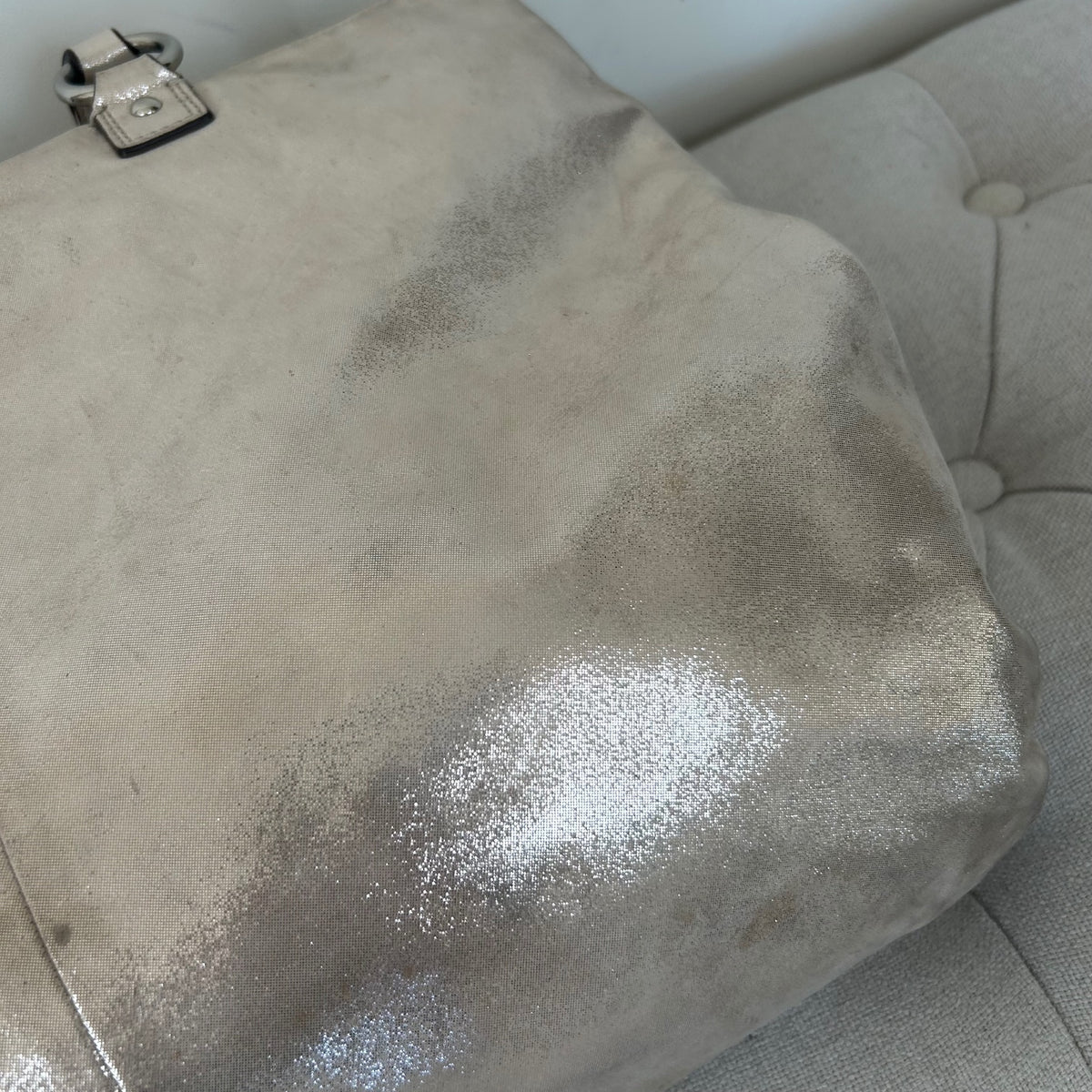 Coach Silver Glitter Poppy Shoulder Bag H1281-F20441