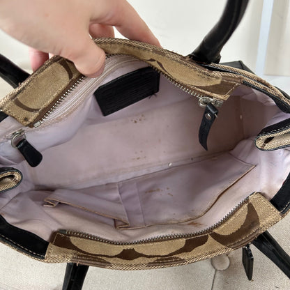 Coach Madeline Brown Monogram Shoulder Bag G0982-F13571