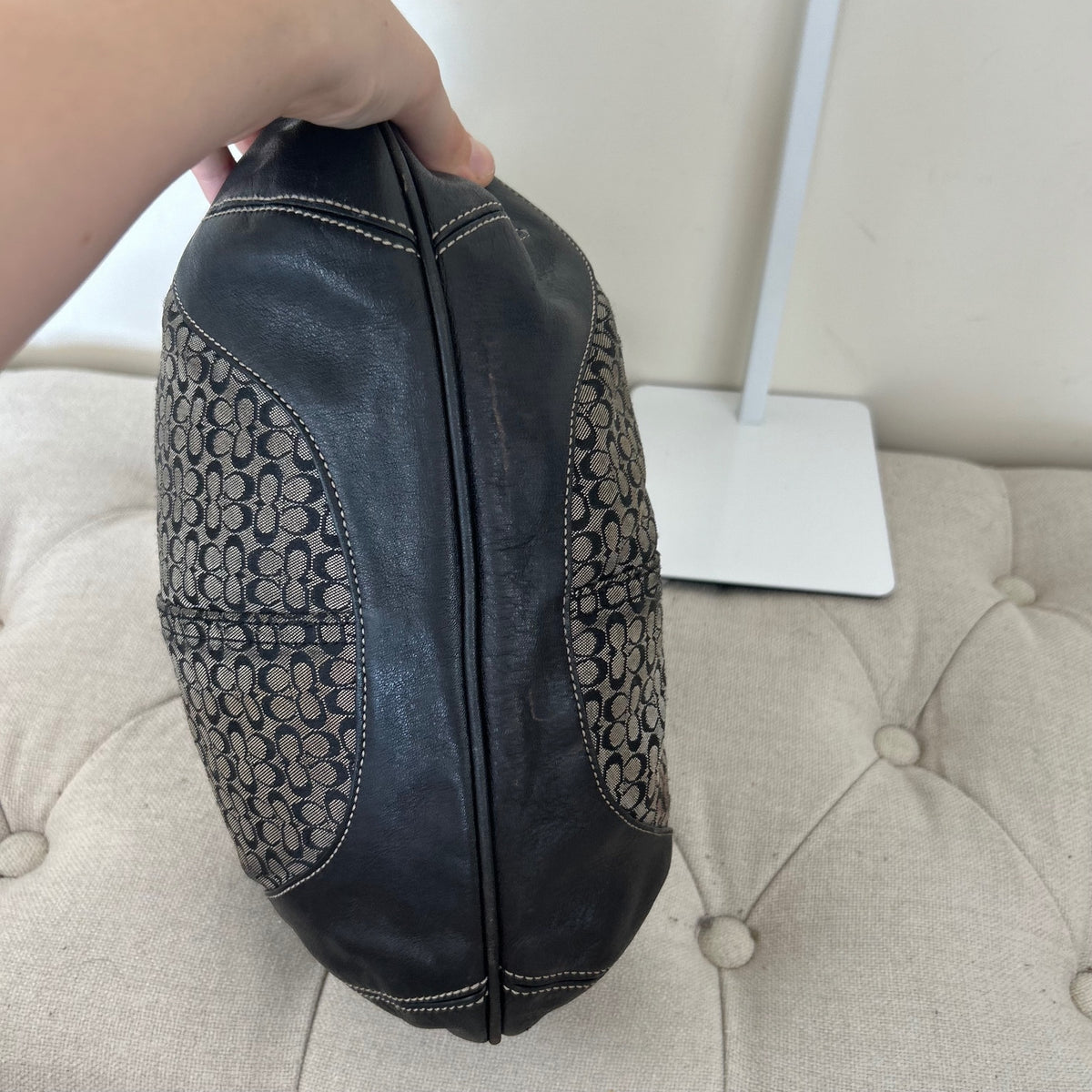 Coach Black Monogram Ergo Shoulder Bag B35-6617