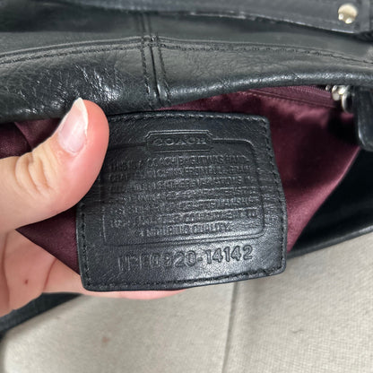 Coach Black Leather Convertible Shoulder Bag E0920-14142