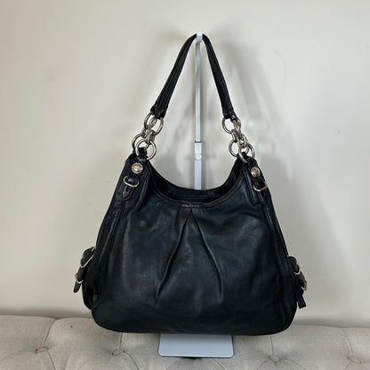 Coach Maggie Black Leather 3 Compartment Shoulder Bag J01073-15742