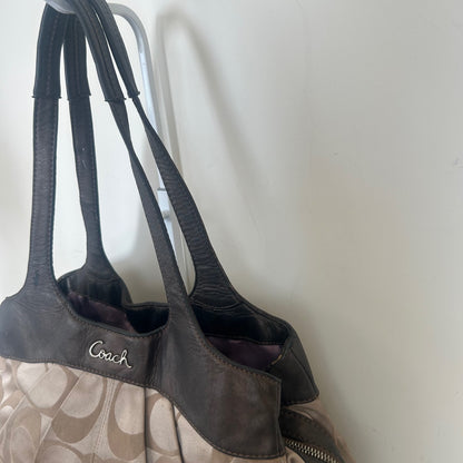 Coach Brown Monogram Lexi 3 Compartment Shoulder Bag L1020-F16314