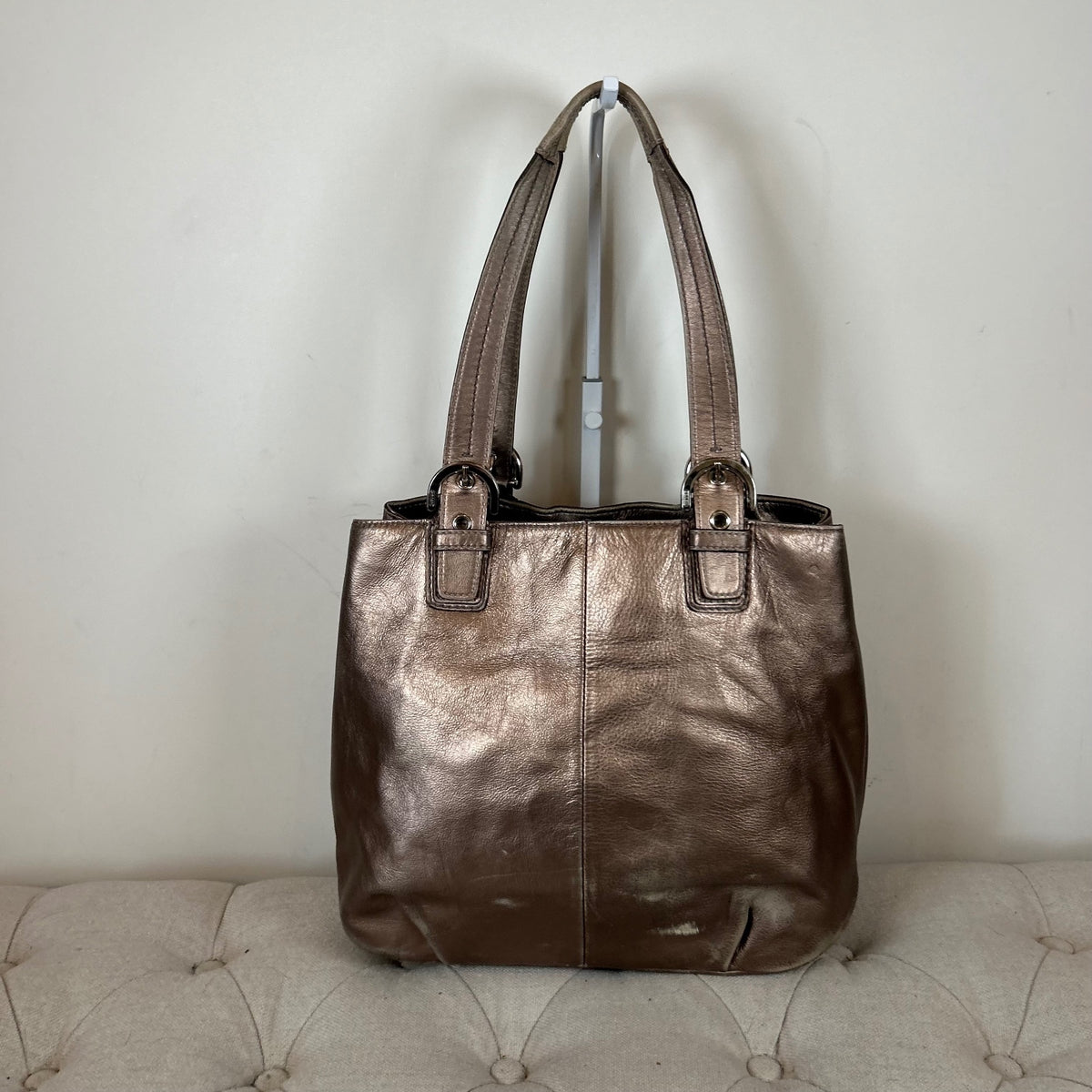 Coach Bronze Soho Leather Tote Shoulder Bag K1193-F17246