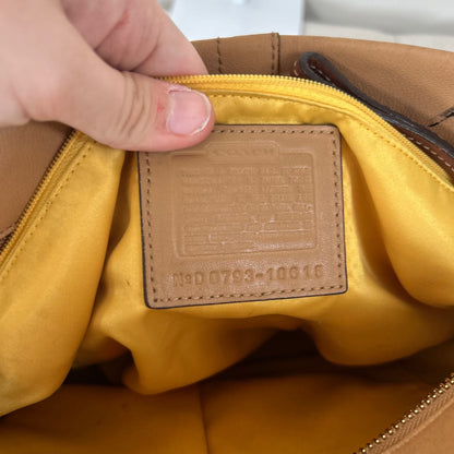 Coach Carly Tan Leather Shoulder Bag D0793-10615