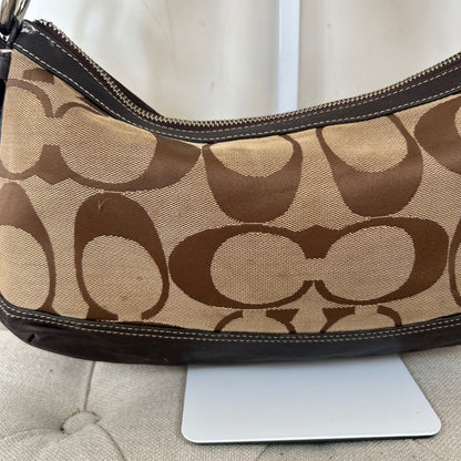 Coach Brown Monogram Convertible Shoulder Bag K1275-F19731