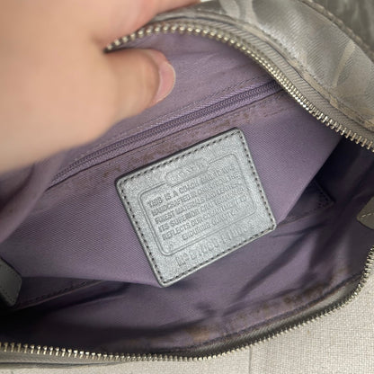 Coach Grey Optic Monogram Shoulder Bag D1063-F15654