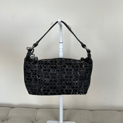 Coach Black Optic Mini Monogram Shoulder Bag G0768-40958