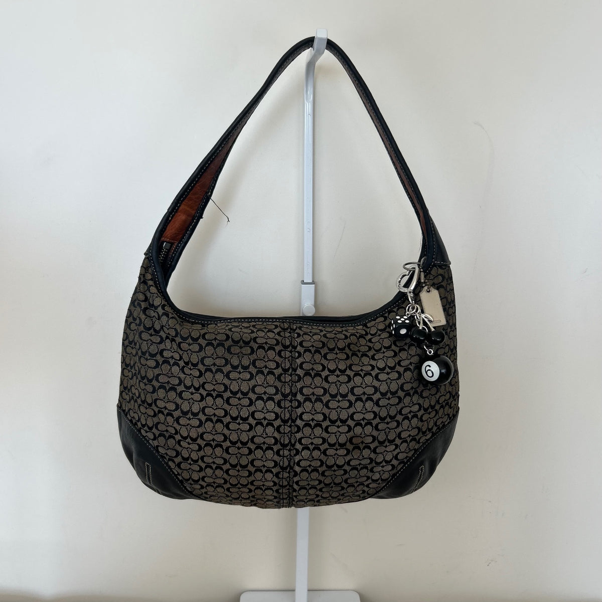 Coach Black Monogram Ergo Shoulder Bag B35-6617