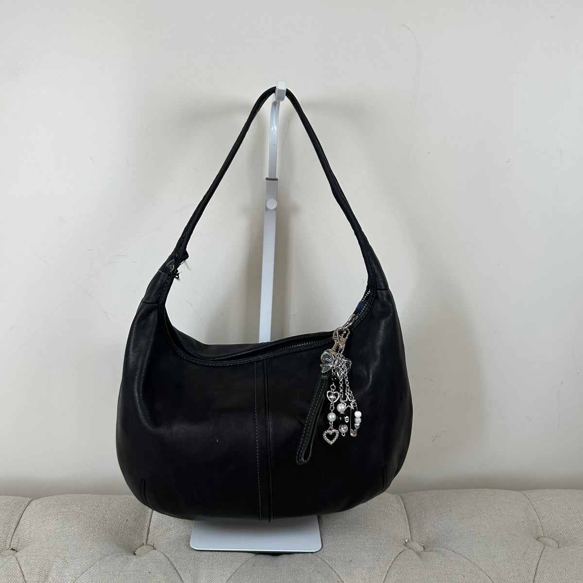 Coach Black Leather Hobo Shoulder Bag D0869-F12347