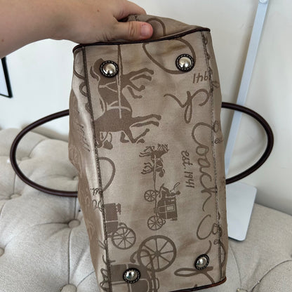 Coach Brown Horse & Carriage Shoulder Bag K0998-F14481