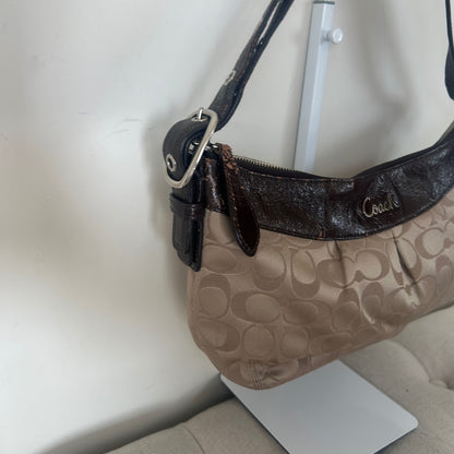 Coach Brown Monogram Crossbody Shoulder Bag C1120-F15511