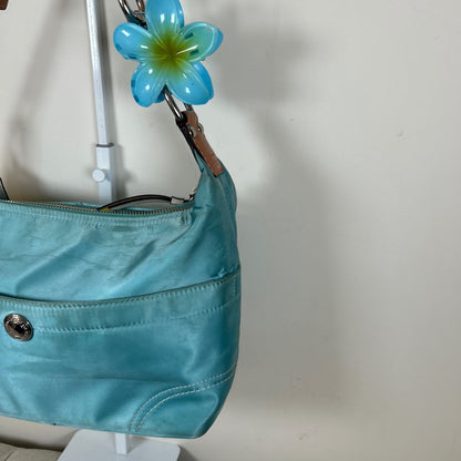 Coach Blue Nylon Hobo Shoulder Bag L0872-F11668
