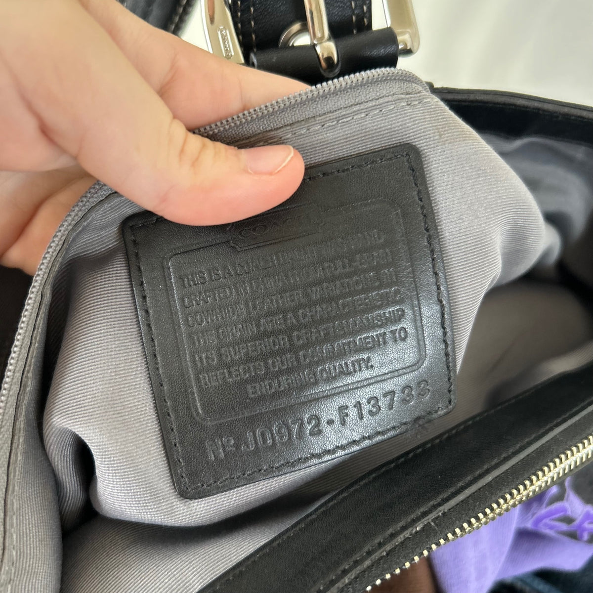 Coach Black Leather Soho Tote Shoulder Bag J0972-F13733