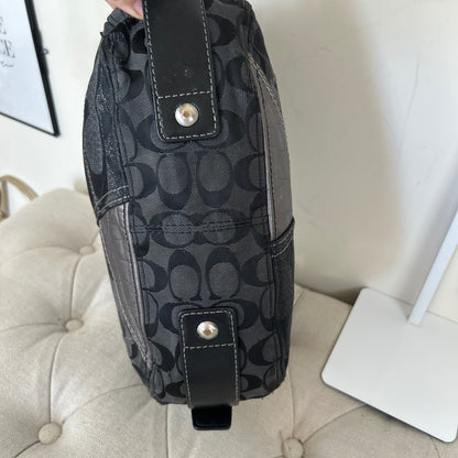Coach Grey Patchwork Zoe Hobo Slouchy Shoulder Bag H0873-12901