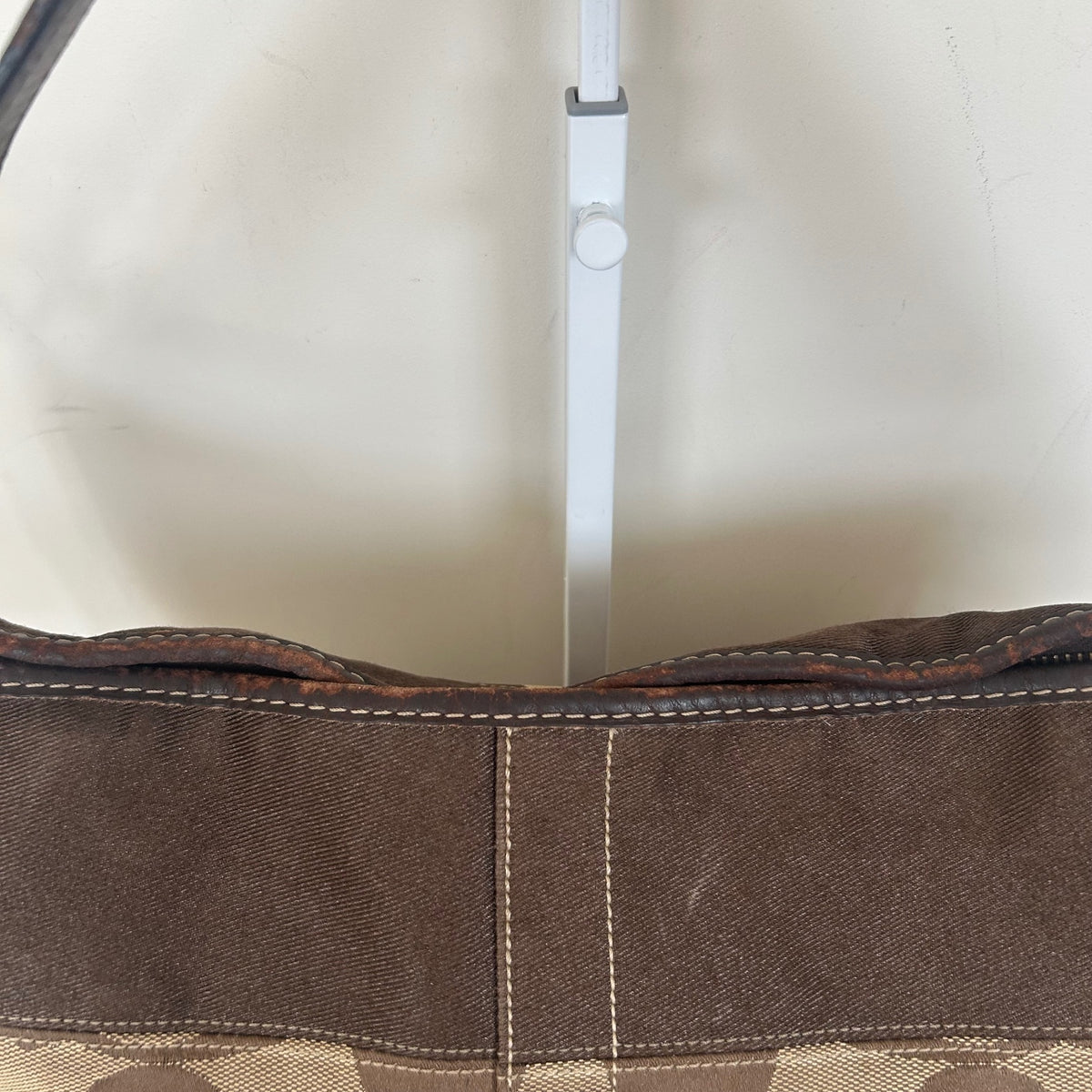 Coach Brown Monogram Hobo Shoulder Bag L0771-11689