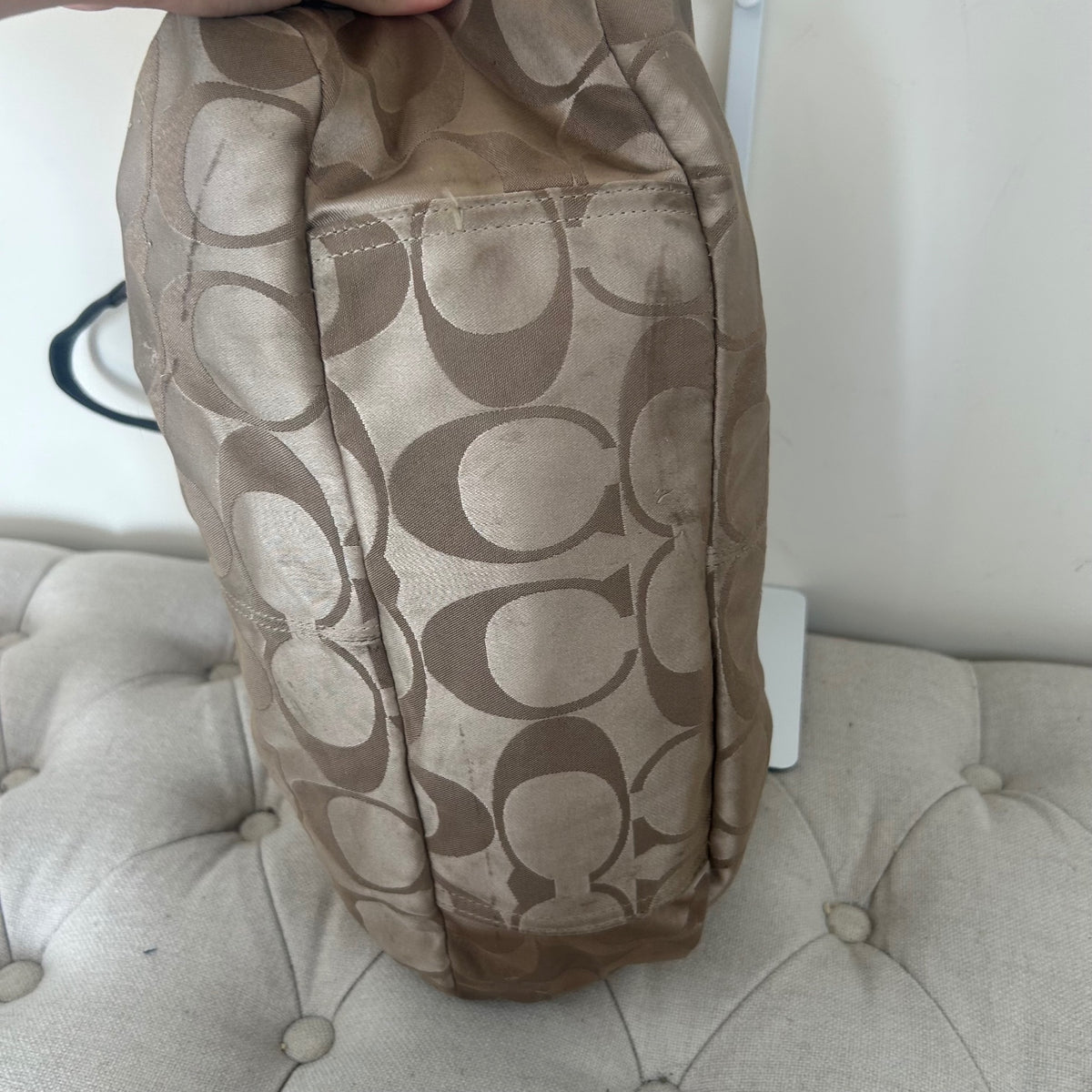 Coach Brown Monogram Lexi 3 Compartment Shoulder Bag L1020-F16314