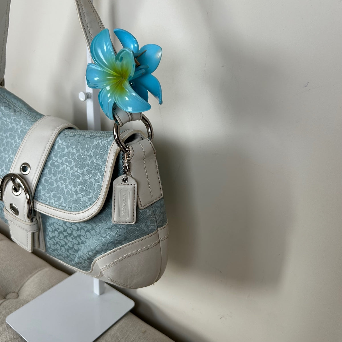 Rare Coach Baby Blue Soho Large Shoulder Bag M0726-F10926