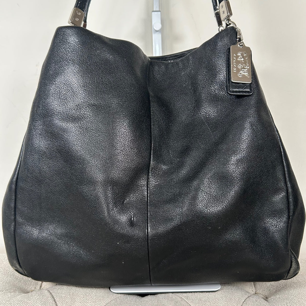 Coach Black Leather 3 Compartment Shoulder Bag E1376-26224